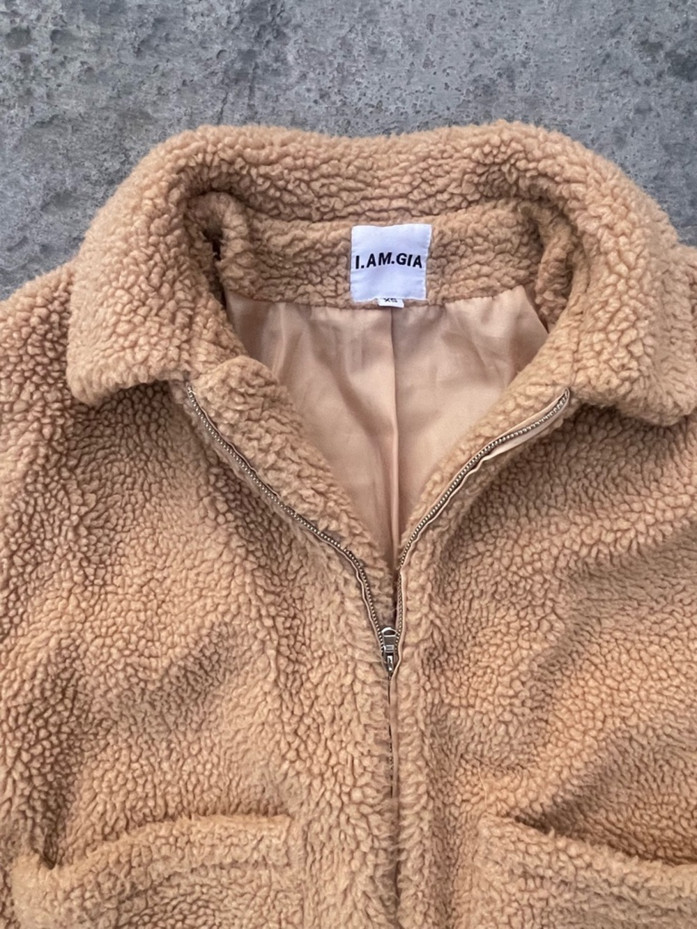 I.AM.GIA Teddy Sherpa Jacket in Camel - Picture 6 of 8